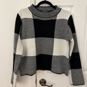 UO Ethereal by Paper Crane Buffalo Plaid Mock-Neck Sweater